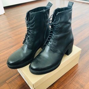 Vagabond Black Leather lace-up boots - Size 37